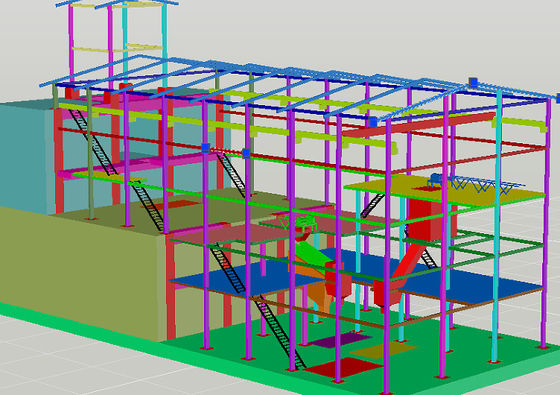 Struktur Baja Platform Q355B Platform Baja Galvanis Disesuaikan ISO9001