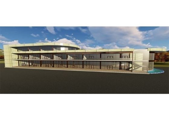 Baja Prefabrikasi Pusat Perbelanjaan Supermarket Decoiling Struktur Baja Kustom