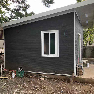 Struktur Baja Galvanis Ringan Logam Timbul Rumah Baja Prefabrikasi