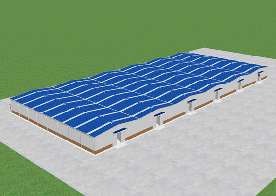 6000㎡ Bengkel Struktur Baja Industri Fabrikasi Bangunan Pabrik Rangka