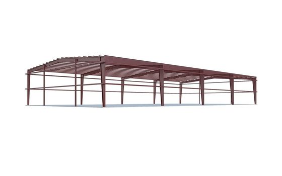 Struktur Baja Grid Fabrikasi Bangunan Gudang Hot Dip Galvanized