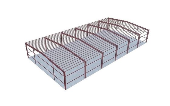 Struktur Baja Grid Fabrikasi Bangunan Gudang Hot Dip Galvanized