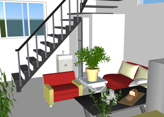 Struktur Baja Prefab Villa Duplex Rangka Baja Ringan Rumah Galvanis