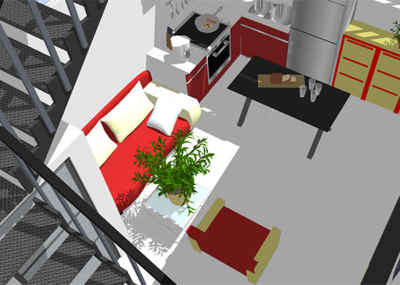 Struktur Baja Prefab Villa Duplex Rangka Baja Ringan Rumah Galvanis
