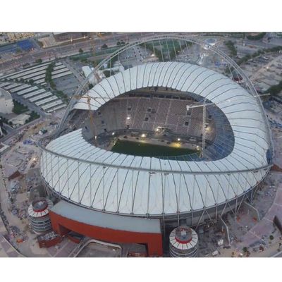 Stadion Rangka Ruang Rentang Besar Gym Bangunan Baja Ringan Prefab
