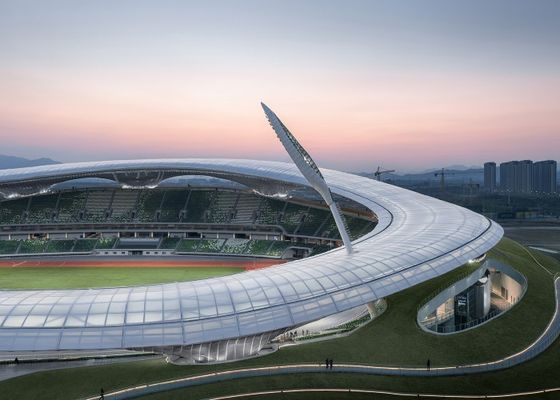 Stadion Struktur Baja Galvanis Gimnasium Bangunan Baja Ringan Prefab