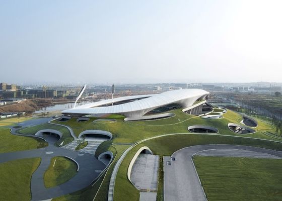 Stadion Struktur Baja Galvanis Gimnasium Bangunan Baja Ringan Prefab