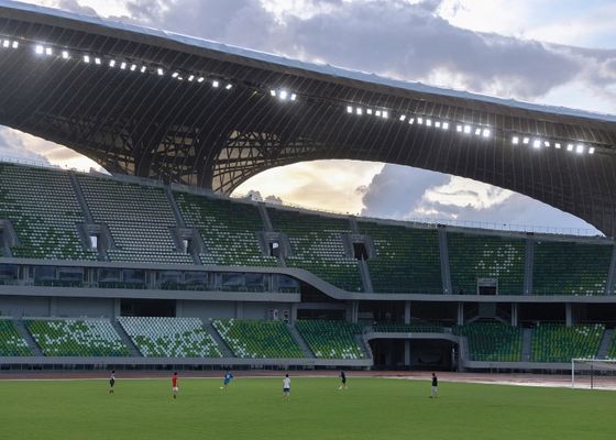 Stadion Struktur Baja Prefab Q235 Decoiling Konstruksi Struktur Baja