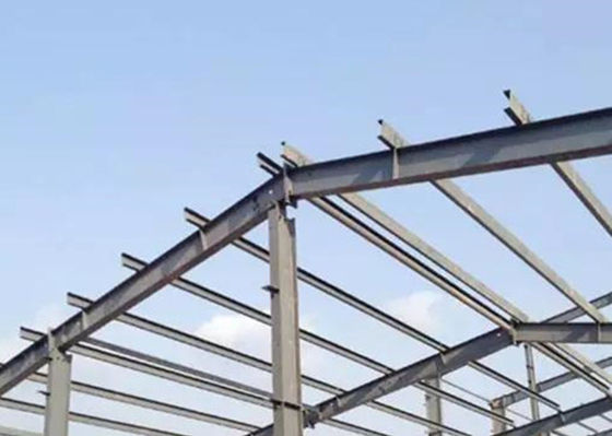 54m * 20m Konstruksi Bengkel Baja Prefabrikasi Rumah Rangka Baja Prefab GB