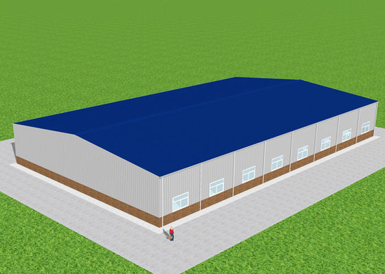 Bengkel Struktur Baja Tahan Air Gudang Rangka Portal Baja Fabrikasi GB