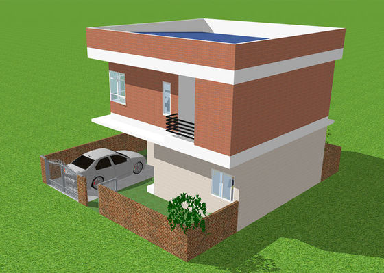 Struktur Baja Ringan ODM Rumah Vila Baja Ringan Prefabrikasi Tahan Angin