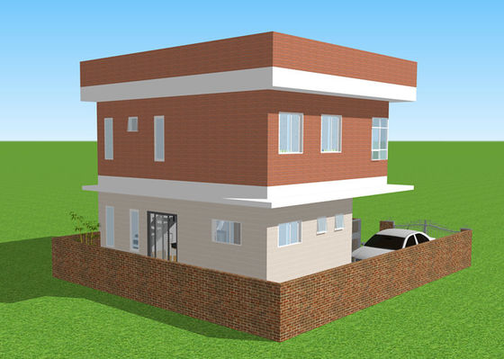 Struktur Baja Ringan ODM Rumah Vila Baja Ringan Prefabrikasi Tahan Angin