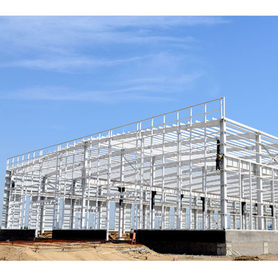 Grid Bangunan Gudang Logam Prefabrikasi Rentang Besar ISO9001