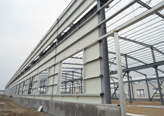 Gedung Rangka Baja Komersial Industri Prefab Gedung Pameran Tahan Angin