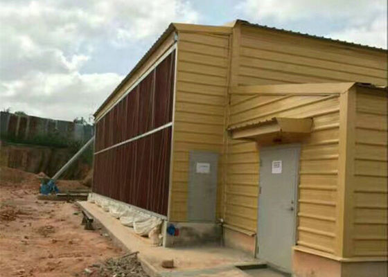 Q235B / Q355B Struktur Baja Peternakan Rumah Ayam Tahan Api GB