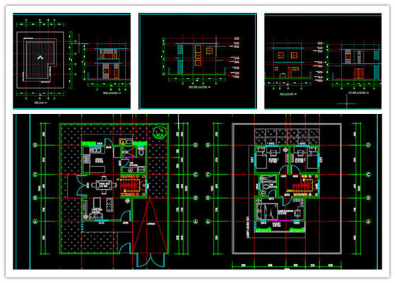 Prefab Hot Dip Galvanis Struktur Baja Ringan Villa Duplex Apartment