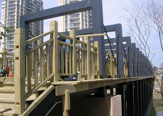 Q235B Struktur Baja Prefabrikasi Jembatan Dek Konstruksi Tamasya