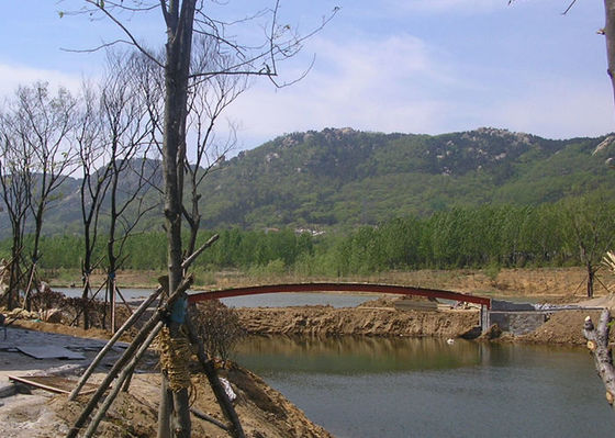 Konstruksi Jembatan Struktur Baja Q355B Galvanis Prefabrikasi
