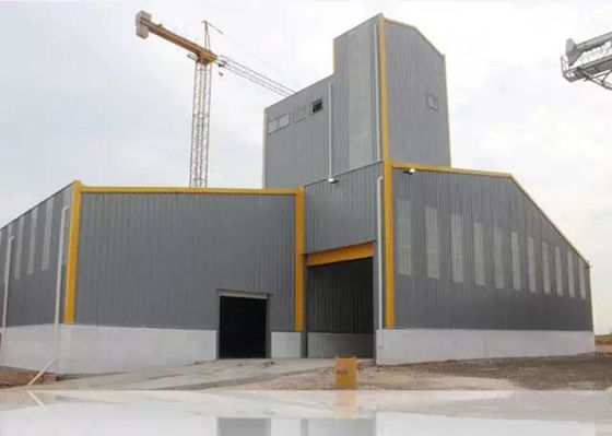 Bengkel Struktur Baja Galvanis Rangka Baja Industri Prefab GB