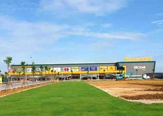 Q355 Q235 Prefab Konstruksi Bangunan Rangka Baja Industri Komersial