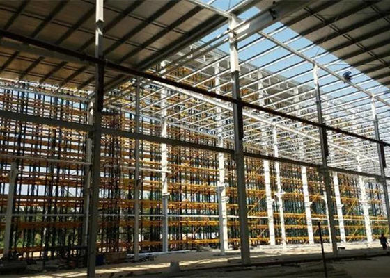 Q355 Q235 Prefab Konstruksi Bangunan Rangka Baja Industri Komersial