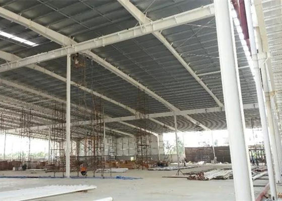 Q355 Q235 Prefab Konstruksi Bangunan Rangka Baja Industri Komersial