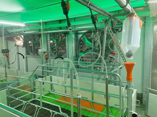 Struktur Baja Tahan Angin Portal Rumah Babi Rangka Baja Pracetak ISO9001