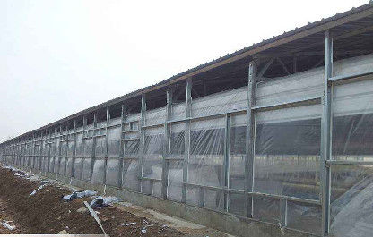 Struktur Baja OEM / ODM Rumah Babi Bangunan Peternakan Prefab Tahan Api
