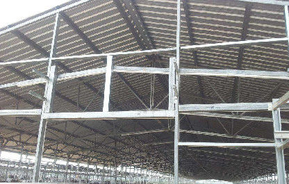 Struktur Baja OEM / ODM Rumah Babi Bangunan Peternakan Prefab Tahan Api