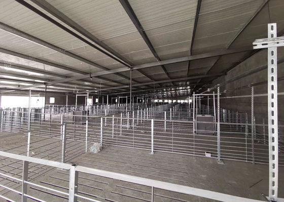 Q355 / Q235 Struktur Baja Rumah Babi Bangunan Baja Industri Tahan Api
