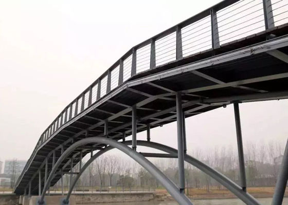 Struktur Konstruksi Jembatan Pejalan Kaki Rangka Baja Prefabrikasi