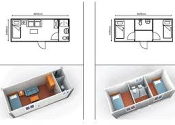 Rumah Kontainer Lipat Galvanis Rumah Modular Baja Pracetak