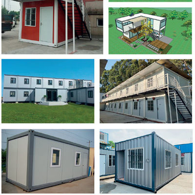 Q235B / Q355B Lipat Rumah Kontainer Reformasi Rumah Baja Pracetak