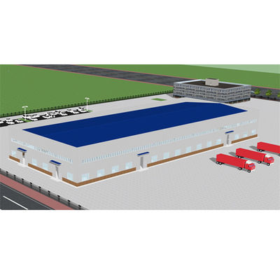100 * 40 Bengkel Struktur Baja Rangka Struktur Baja Prefabrikasi Industri
