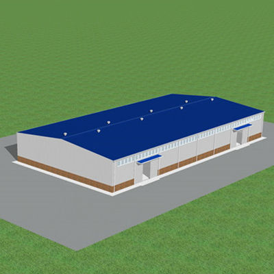 Struktur Baja Prefab Industri Bangunan Konstruksi Rangka Gudang