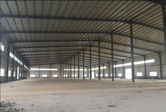 Portal Bangunan Penyimpanan Rangka Baja Gudang Pracetak Q235B