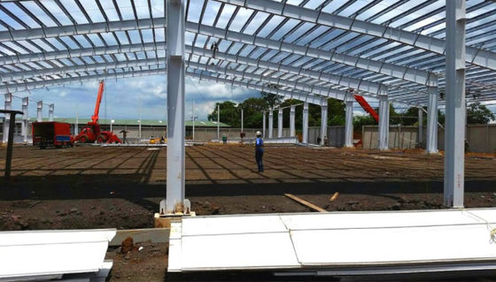 Rangka Portal Rumah Pabrikan Struktur Baja Bangunan Gudang Standar GB