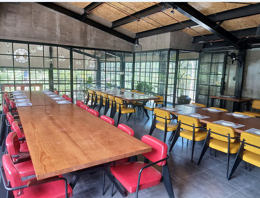 Bangunan Prefab komersial yang disesuaikan yang digunakan untuk restoran dengan rangka baja ringan