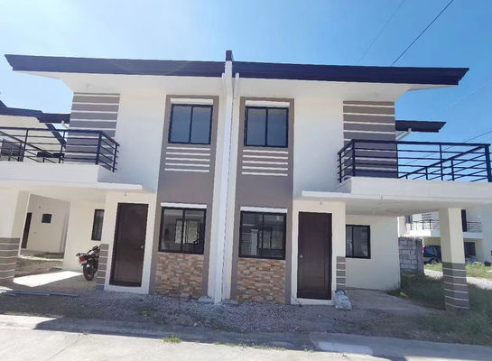Struktur Baja Galvanis Ringan Logam Timbul Rumah Baja Prefabrikasi