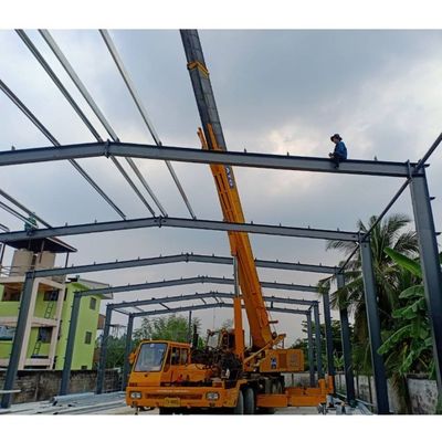 Rangka Baja Ringan Konstruksi Portal Rangka Gudang Struktur Baja