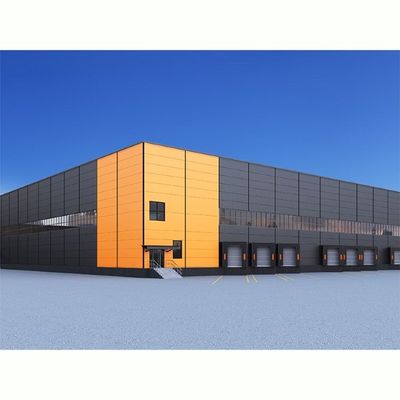 Gudang Struktur Baja dengan Roller Shutter/Swing/Sliding Doors dan Slope/Flat Roof