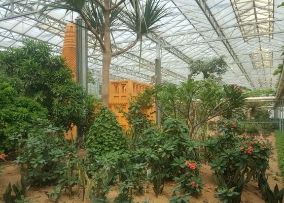 Green Plant Garden Kaca Tempered Rumah Kaca Untuk Bunga Hias Besar