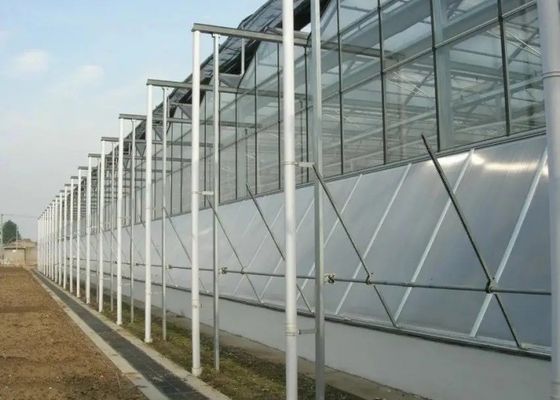 Kaca Rumah Kaca Pipa Galvanis Kelas Tinggi Menutupi Komersial
