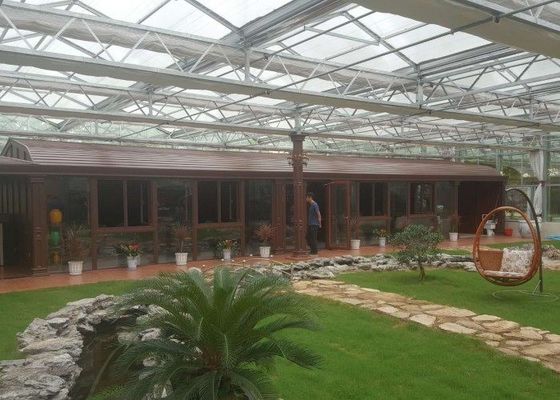 Komersial Pipa Kaca Galvanis Rumah Kaca Venlo Kelas Tinggi