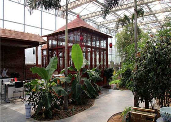 Baja Ringan Tamasya Venlo Glass Greenhouse Restaurant Berbentuk Kustom