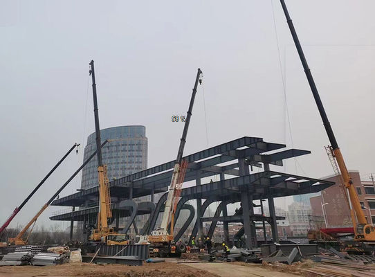 Gedung Administrasi Galvanized Customized Struktur yang tahan lama yang dapat diandalkan
