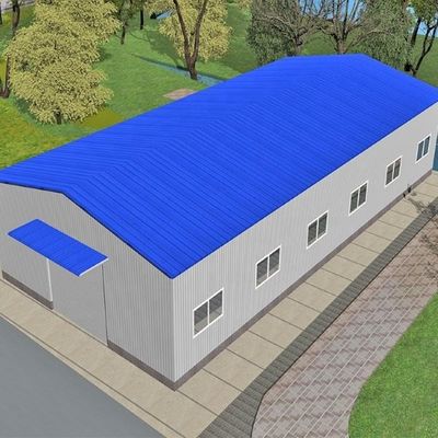 Konstruksi Bengkel Struktur Baja Prefabrikasi Rentang Besar Weld H Beam
