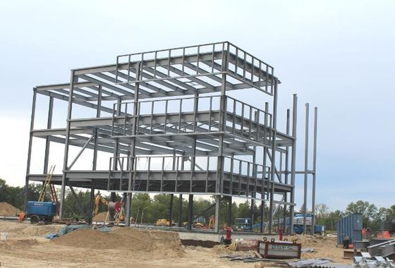 Customized Q355B/Q235B Frame Portal Baja Konstruksi Baja Prefabrikasi