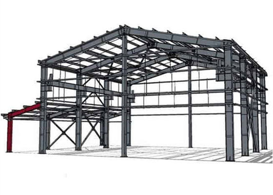 Bengkel Fabrikasi Baja Bingkai Hangar Struktur Baja Industri Pabrikan