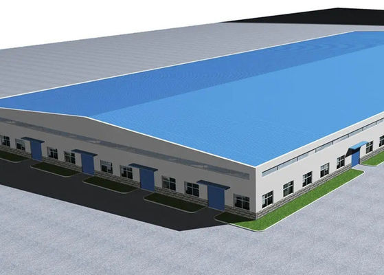 Bengkel Fabrikasi Baja Bingkai Hangar Struktur Baja Industri Pabrikan